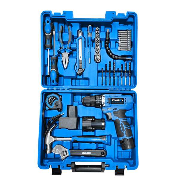 کیت دریل پیچ گوشتی شارژی ویوارکس 40 پارچه مدل VR1240-CDK