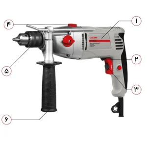 دریل گیربکسی 13 میلی متر سه نظام آچاری 1050 وات کرون CT10034